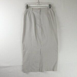 Westbound Classic Maxi Khaki Skirt Size 8 Kick Vent